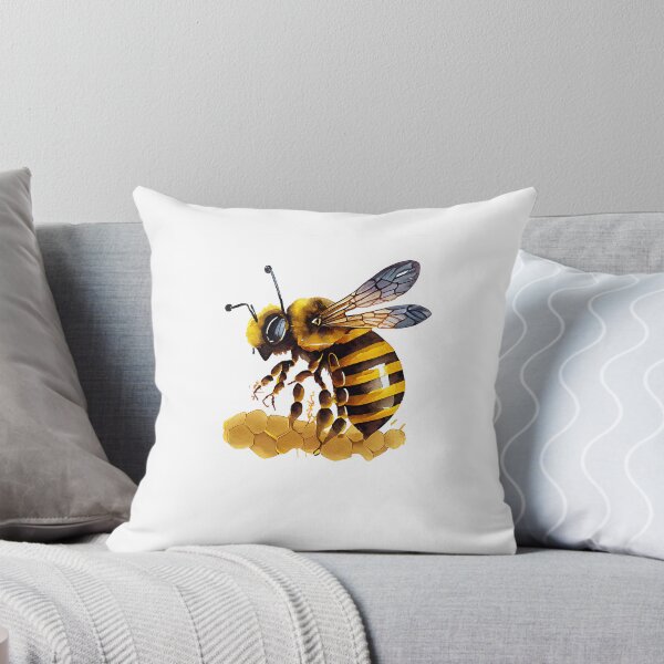 Item preview, "Honey Bee Delight | Cute Nature-Inspired Art" designed and sold by Mandayartstudio.