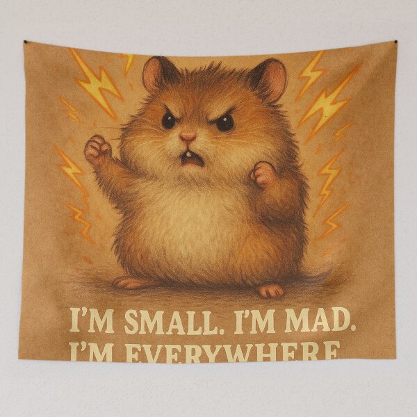 Item preview,  I’m Small. I’m Mad. I’m Everywhere. – Angry Hamster Art designed and sold by Neovibe Print.