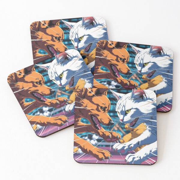 Item preview, Adorable Dog and Cat Art – Cute & Funny Pet Lover Gift designed and sold by dog&cat.