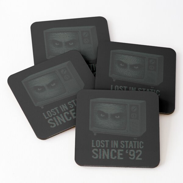 Item preview, Lost in Static Since '92 – Creepy Retro TV Horror Design designed and sold by thesnakeater.