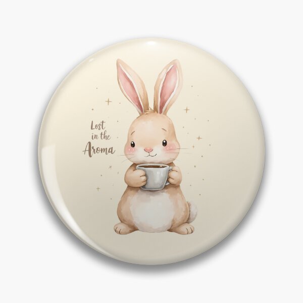 Item preview, Lost in the Aroma - Cute Rabbit & Coffee Joy designed and sold by Brewtiful Style.