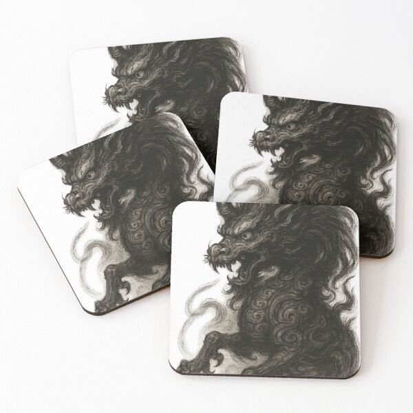 Item preview, Fierce Ink Dragon – Traditional Brush Art designed and sold by Aecplaza.