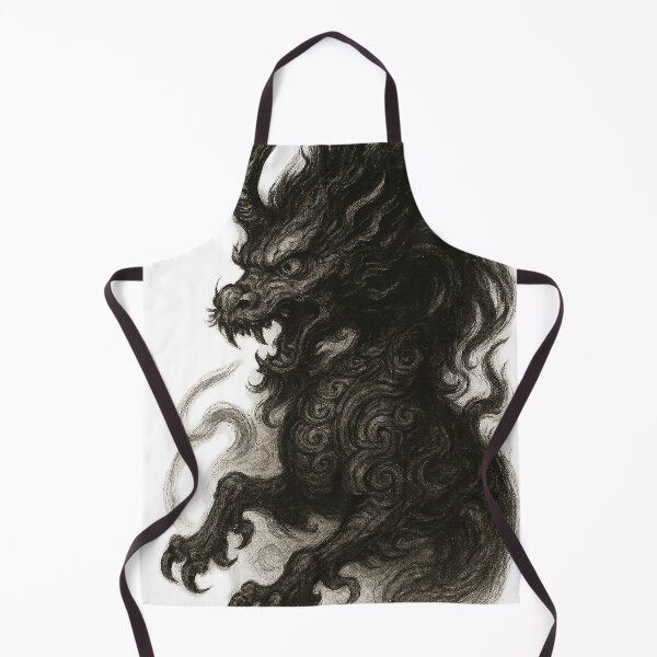 Item preview, Fierce Ink Dragon – Traditional Brush Art designed and sold by Aecplaza.