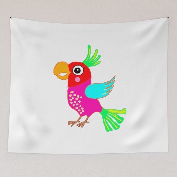 Item preview, playful parrot designed and sold by Jjc59.