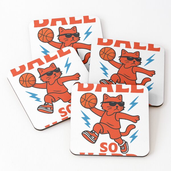 Item preview, Ball So Hard – Cool Cat Slam Dunk Streetwear Design designed and sold by Aecplaza.