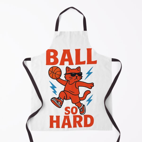 Item preview, Ball So Hard – Cool Cat Slam Dunk Streetwear Design designed and sold by Aecplaza.