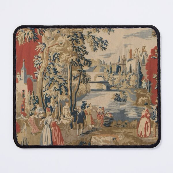 Item preview, Riverside Gathering: Vintage French Countryside Scene Pattern #1230 designed and sold by CARRAANN.