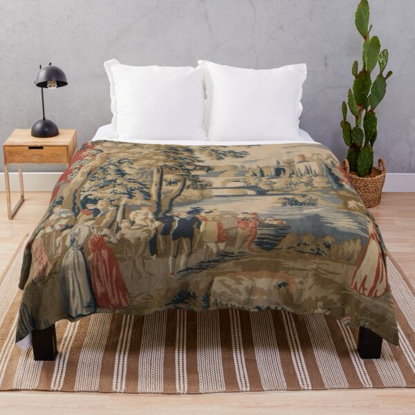 Item preview, Riverside Gathering: Vintage French Countryside Scene Pattern #1230 designed and sold by CARRAANN.