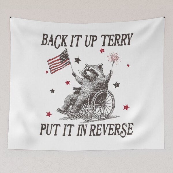 Item preview, Back It Up Terry Put It In Reverse 4Th Of July Racoon Meme designed and sold by Cute-Collection.