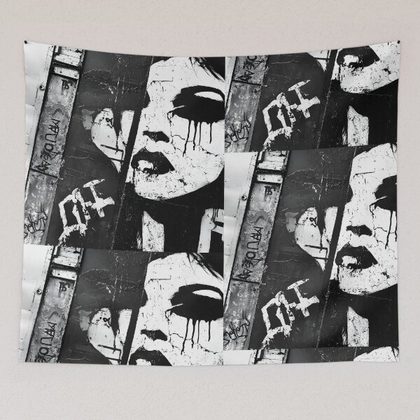 Item preview, Print0037 - GRIME DROPS - Tag it Your Way - Graffiti Tagger Blank - urban noir grunge backdrop, grayscale-style templates for Street Artists, Taggers, Bomberz • GRAFFITI BLANKS • Tag-Ready | Art-Ready designed and sold by NoveltyVariety.