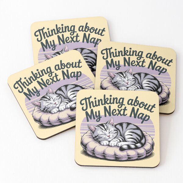 Item preview, Thinking About My Next Nap - Funny Lazy Cat Resting Design designed and sold by Evolved Ape.