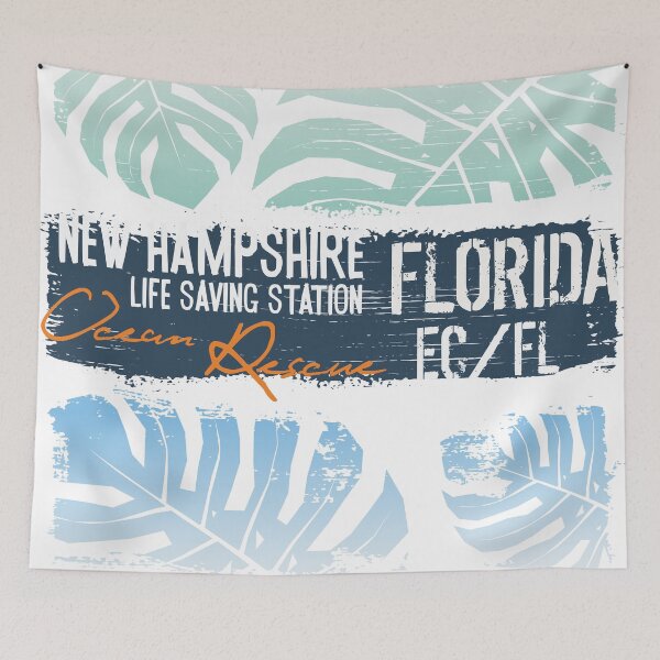 Item preview, Vintage Ocean Rescue Shirt – Florida & New Hampshire Lifeguard designed and sold by PIXEL WORN.
