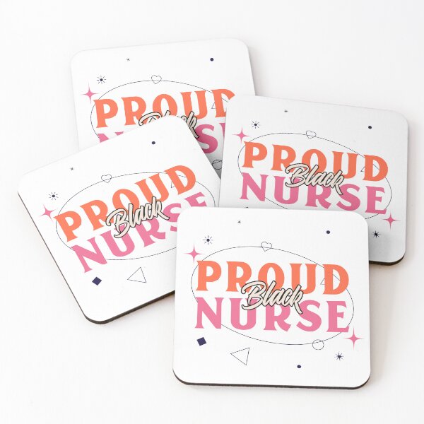 Item preview, Proud Black Nurse | Colorful Star & Heart Oval Design designed and sold by NANursing.