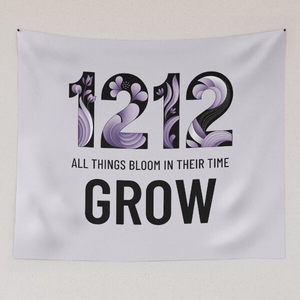 Item preview, Angel Number 1212 | Grow: All things bloom in their time designed and sold by SolaoLab.