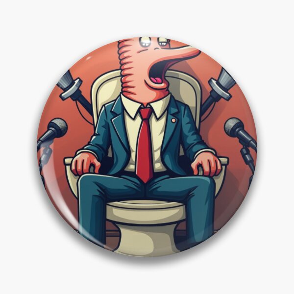 Item preview, Worm President Declaring War on Socks from a Toilet Throne  Summer Reloaded: Ultra Gift Mode designed and sold by Imaginarium of Chaos falcon88 .