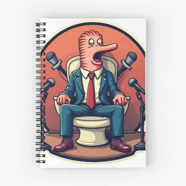 Item preview, Worm President Declaring War on Socks from a Toilet Throne  Summer Reloaded: Ultra Gift Mode designed and sold by Imaginarium of Chaos falcon88 .
