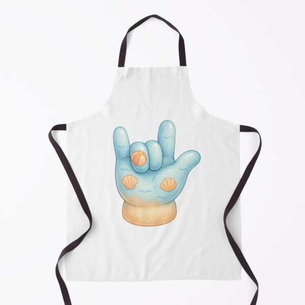Item preview, ASL I Love You Beach Glove – Cute Summer Ocean Pastel Art designed and sold by momo9981.