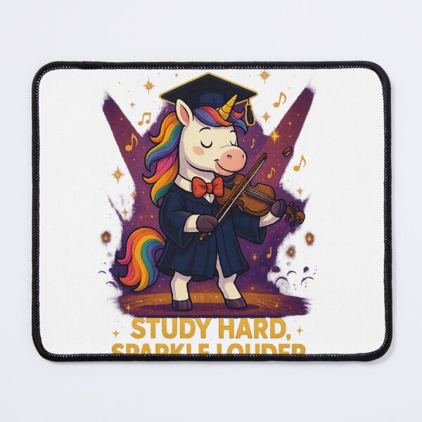 Item preview, Graduation Unicorn – Study Hard, Sparkle Louder designed and sold by Asbiell.