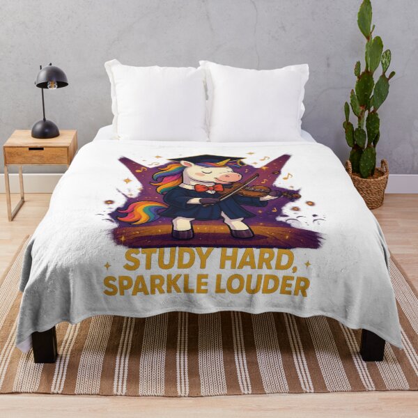 Item preview, Graduation Unicorn – Study Hard, Sparkle Louder designed and sold by Asbiell.