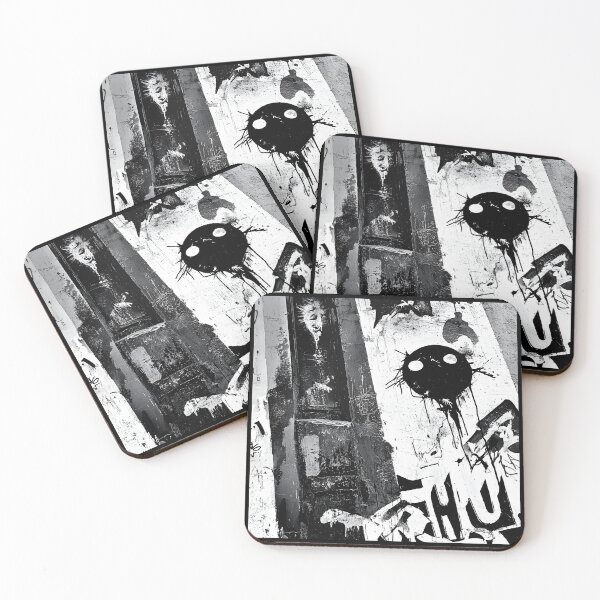 Item preview, Print0039 - GRIME DROPS - Tag it Your Way - Graffiti Tagger Blank - urban noir grunge backdrop, grayscale-style templates for Street Artists, Taggers, Bomberz • GRAFFITI BLANKS • Tag-Ready | Art-Ready designed and sold by NoveltyVariety.
