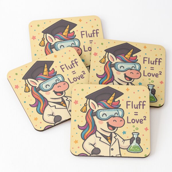 Item preview, Science Unicorn – Fluff Equals Love² | Cute Rainbow Lab Design designed and sold by Asbiell.