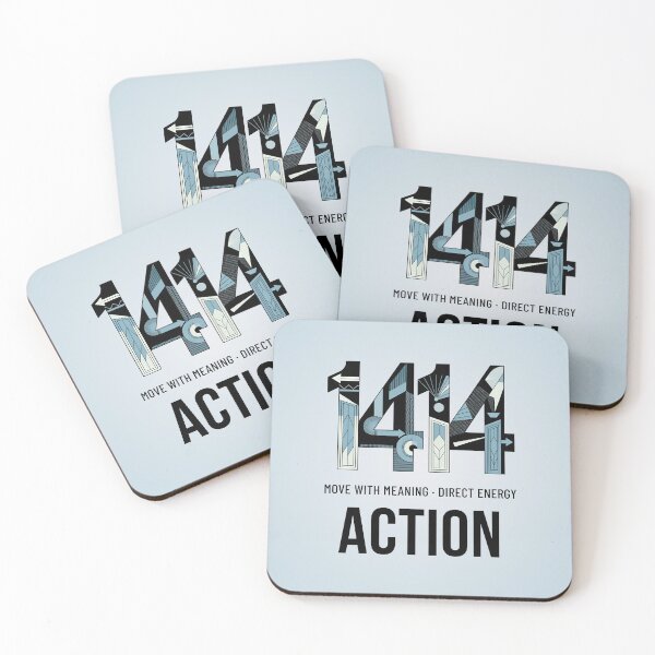 Item preview, Angel Number 1414 | Action: Move with meaning, direct energy designed and sold by SolaoLab.