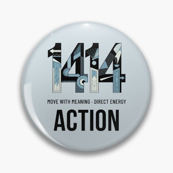 Item preview, Angel Number 1414 | Action: Move with meaning, direct energy designed and sold by SolaoLab.
