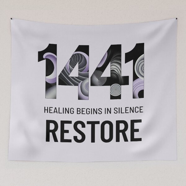 Item preview, Angel Number 1441 | Restore: Healing begins in silence designed and sold by SolaoLab.