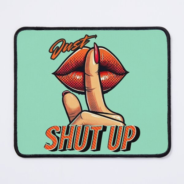 Item preview, Just Shut Up Bold Silence - Red Lips & Finger Shhh designed and sold by Vicky021.