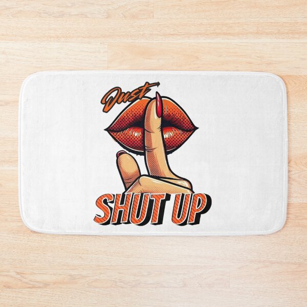 Item preview, Just Shut Up Bold Silence - Red Lips & Finger Shhh designed and sold by Vicky021.