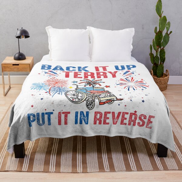 Item preview, Back It Up Terry Put It In Reverse Firework Flag 4Th Of July designed and sold by Cute-Collection.