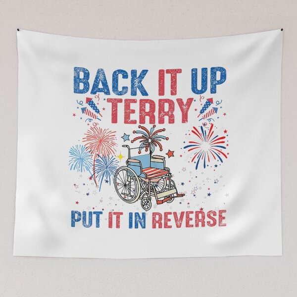 Item preview, Back It Up Terry Put It In Reverse Firework Flag 4Th Of July designed and sold by Cute-Collection.