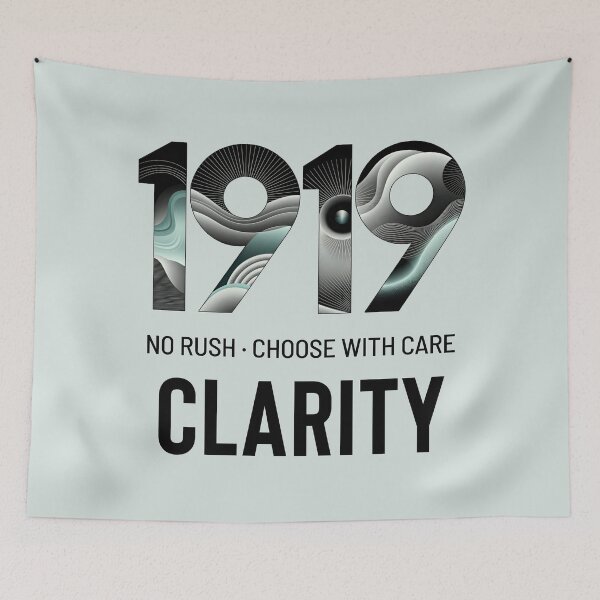 Item preview, Angel Number 1919 | Clarity: No rush. Choose with care. designed and sold by SolaoLab.