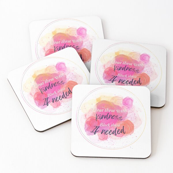 Item preview, Treat People With Kindness Block Them If Needed | Boundaries Humor | Self Care  designed and sold by beautyjan.