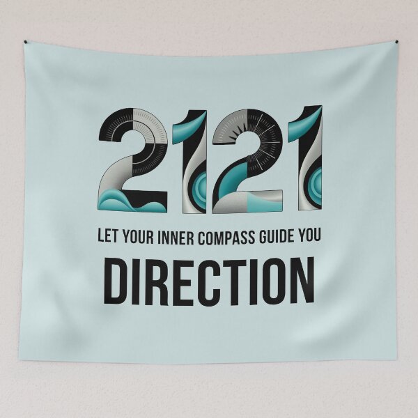 Item preview, Angel Number 2121 | Direction: Let your inner compass guide you designed and sold by SolaoLab.