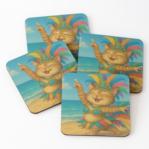 Item preview, Cat dancing samba designed and sold by Mauswohn.