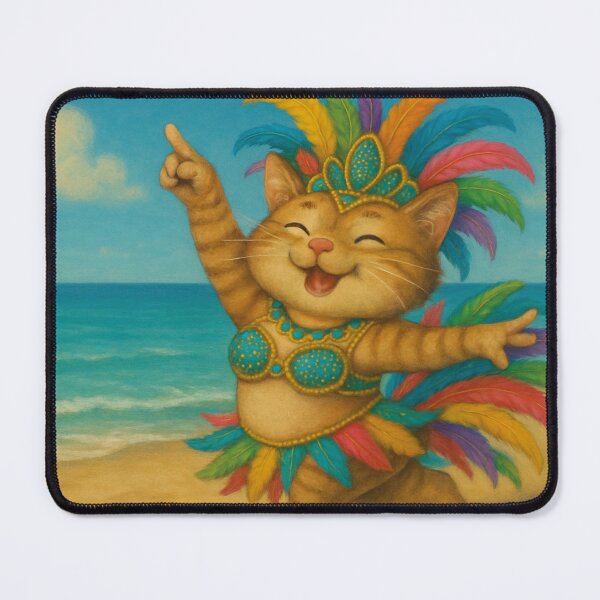 Item preview, Cat dancing samba designed and sold by Mauswohn.
