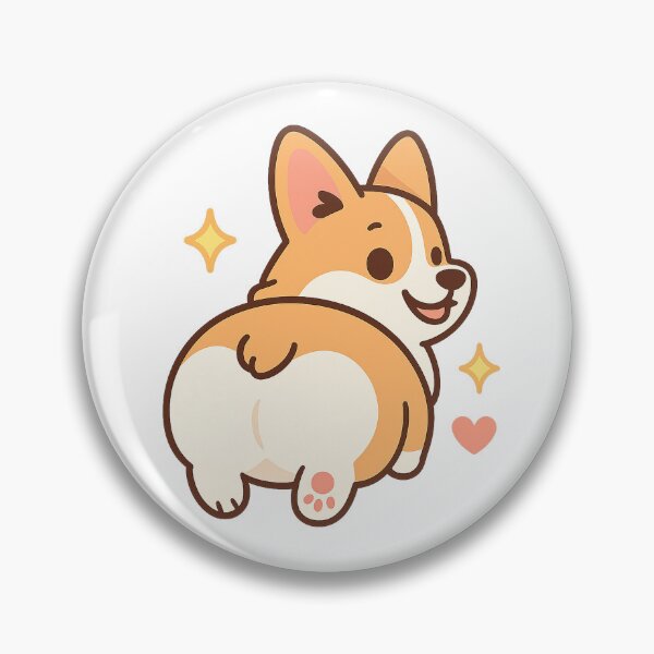 Item preview, Corgi Butt – Funny Sparkly Dog Sticker designed and sold by Tripconic.
