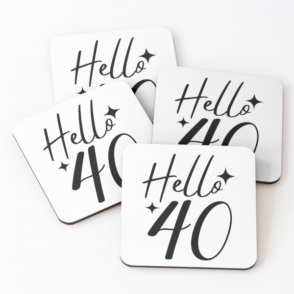 Item preview, Hello 40 | 40th Birthday Celebration | Milestone 1985 Anniversary Design designed and sold by highflycrafts.