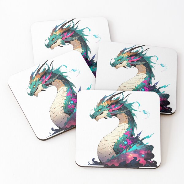 Item preview, Celestial Dragon Spirit - Cosmic Ink Illustration designed and sold by luminumance.
