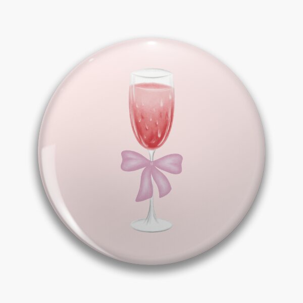 Item preview, Pink Champagne Flute with Bow designed and sold by nuteling.