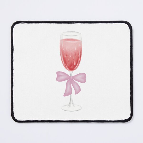 Item preview, Pink Champagne Flute with Bow designed and sold by nuteling.