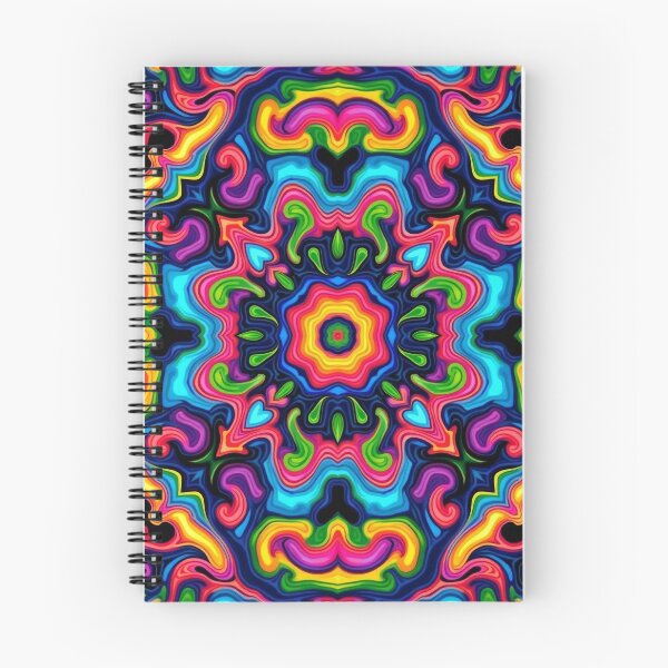 Item preview, Retro Psychedelic Shapes in Color Burst designed and sold by HLPsychDesigns.