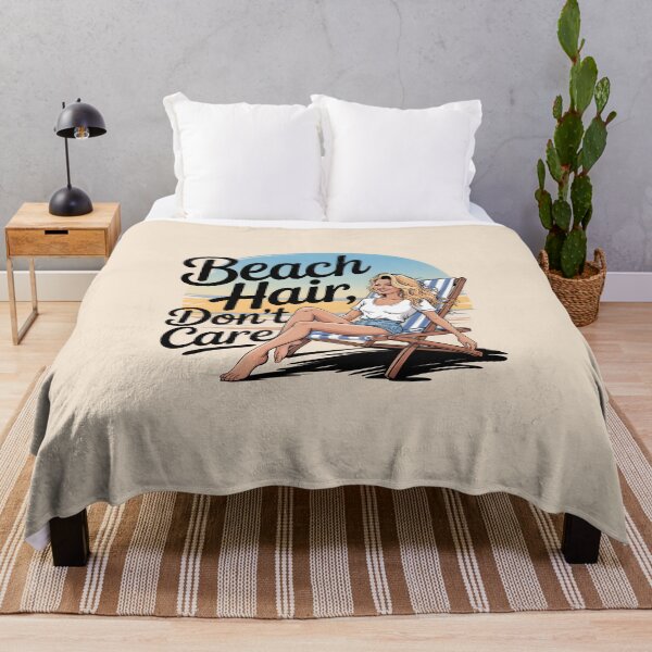 Item preview, Beach Hair Don’t Care Fun Summer Quote designed and sold by Jollys-ArtShop.