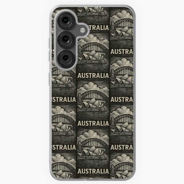 Item preview, Australia Linocut Style  designed and sold by Thistle-TShop.