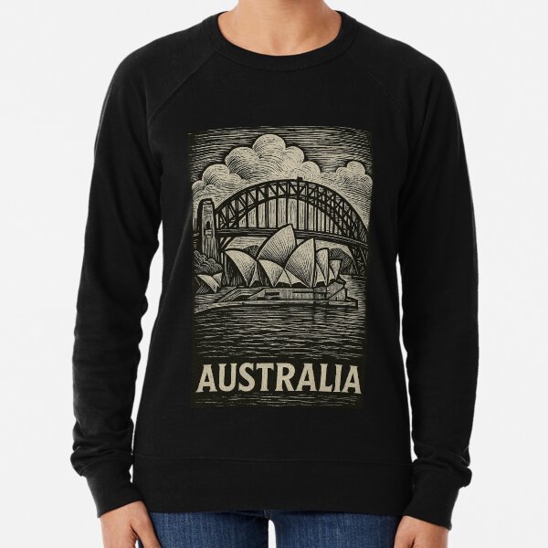 Item preview, Australia Linocut Style  designed and sold by Thistle-TShop.