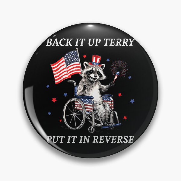 Item preview, Back It Up Terry Put It In Reverse Funny Racoon 4Th Of July Retro designed and sold by Cute-Collection.