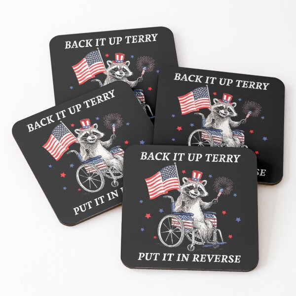 Item preview, Back It Up Terry Put It In Reverse Funny Racoon 4Th Of July Retro designed and sold by Cute-Collection.