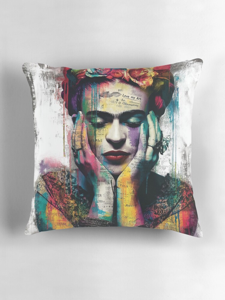 Thumbnail 3 of 4, Pillow, Frida Kahlo designed and sold by Love-my-Angels.