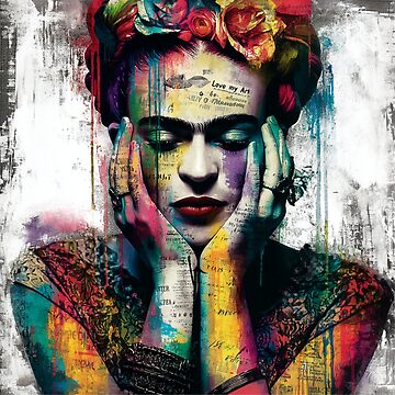 Artwork thumbnail, Frida Kahlo by Pop Art Rebel Prints